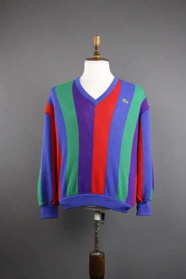 Lacoste × Vintage Multicoloured Stripe Wool Knit