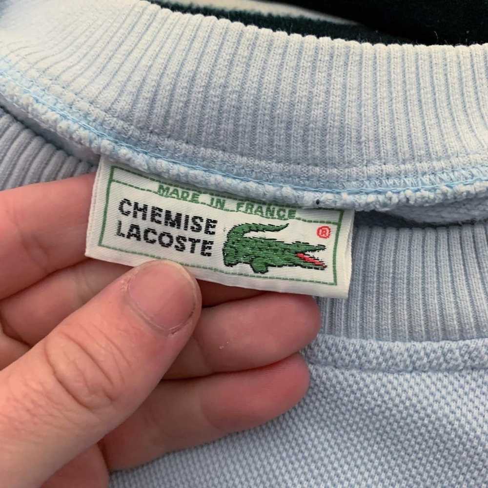 Lacoste × Vintage Sweatshirt big logo blank baby … - image 3