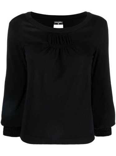 CHANEL Pre-Owned 2008 gathered detail blouse - Bl… - image 1