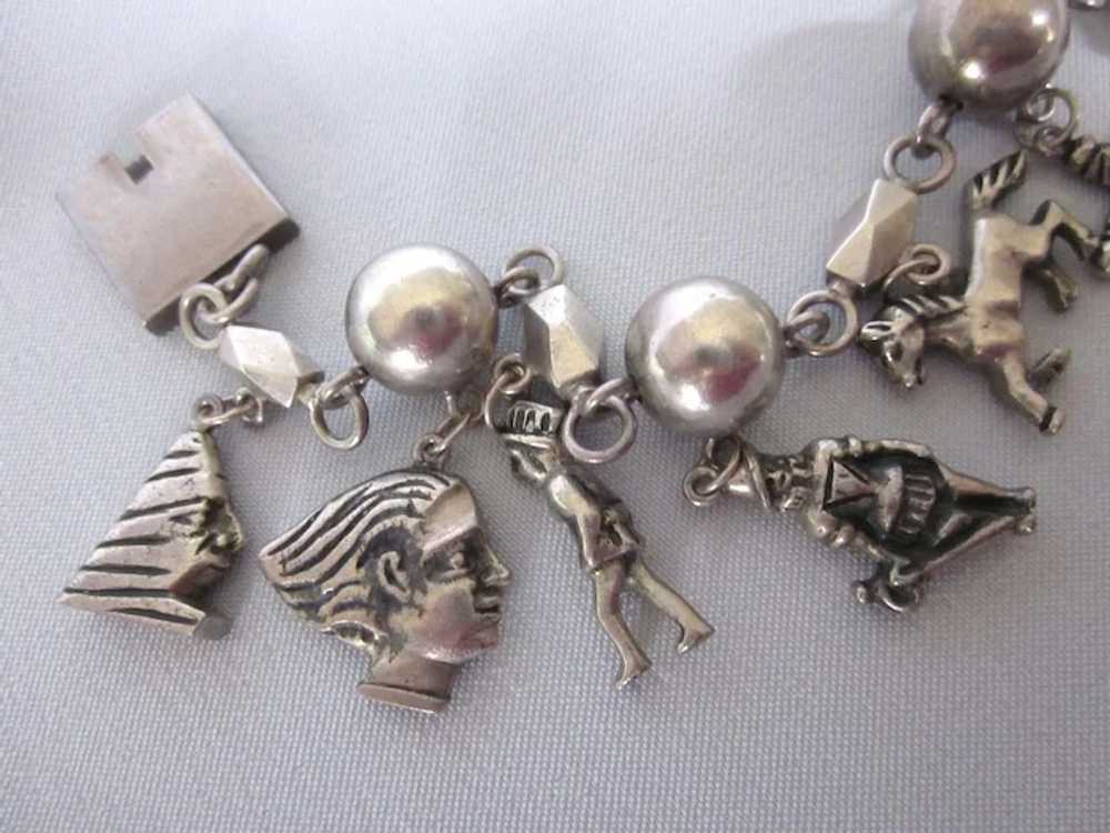 Spectacular, Rare Mexican Theme Sterling Oversize… - image 3