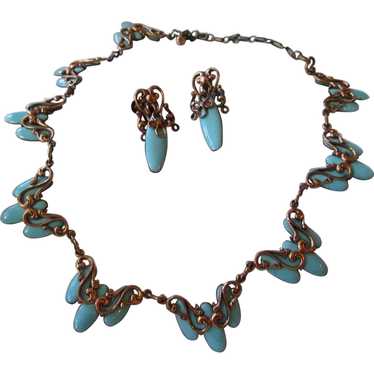 Matisse Robin's Egg Blue "Waltz" Necklace and Earr