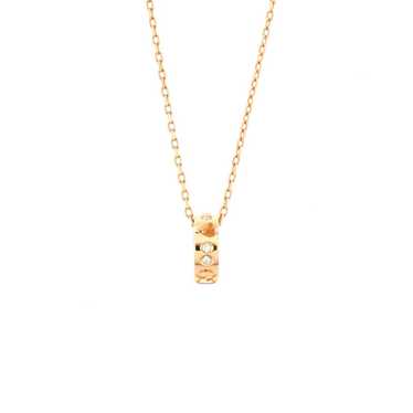Gucci Icon Amor Pendant Necklace 18K Yellow Gold w