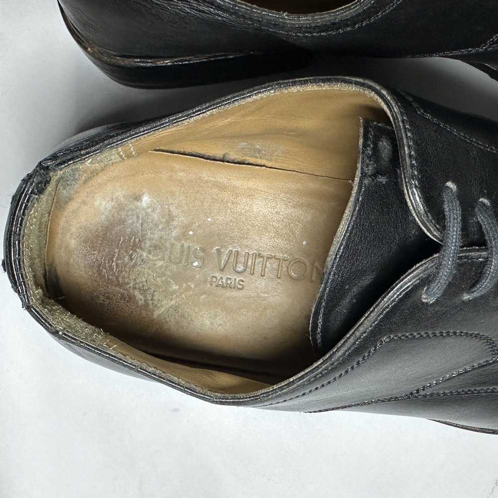 Louis Vuitton Square-Toe Black Leather Derby - image 6