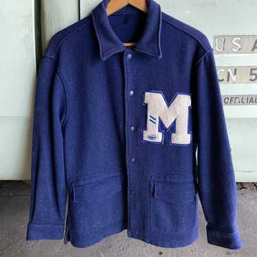 Vintage 1950's Butwin Blue/White Wool Varsity Jacket “Dartmouth