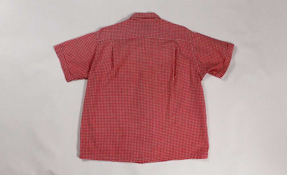 1950s Penney's Towncraft Gingham Loop Collar Shirt - image 7
