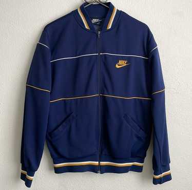 vintage Nike Varsity Jacket Size L Large Mens Full Zipper USA Colors 80-90s