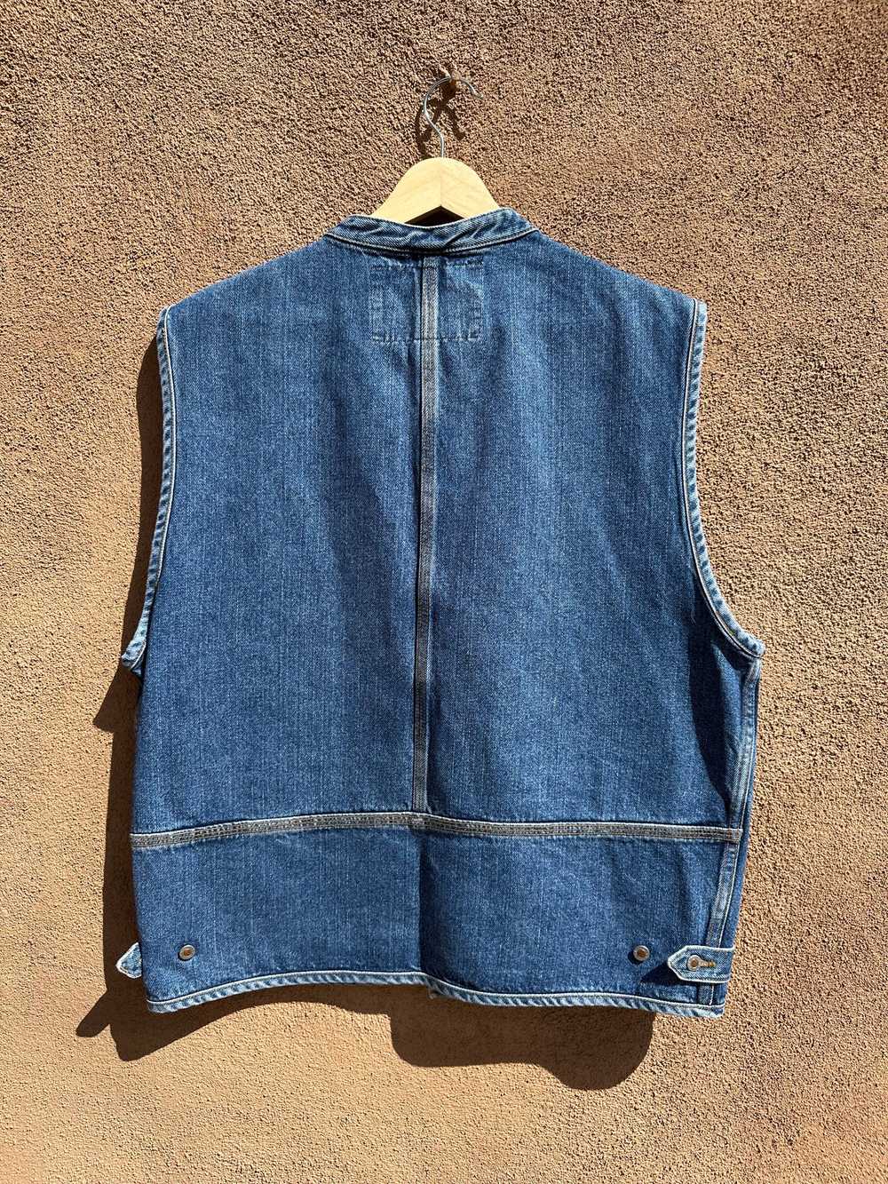 80’s Guess Jeans Denim Carpenter Vest - image 2