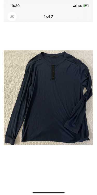 T by Alexander Wang Contrast Placket Henley