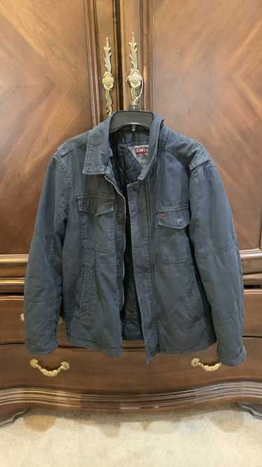 Levi's Men’s navy zip and button coat Levi’s size 