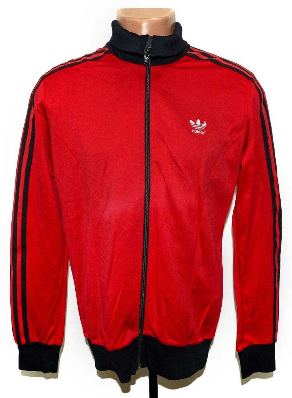 Adidas ADIDAS VINTAGE 1980'S RED FOOTBALL JACKET … - image 1