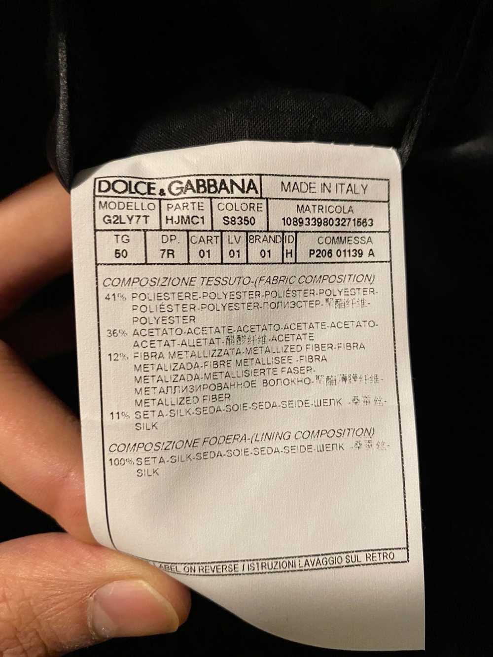 Dolce & Gabbana Dolce & Gabbana Smoking Jacket Go… - image 5