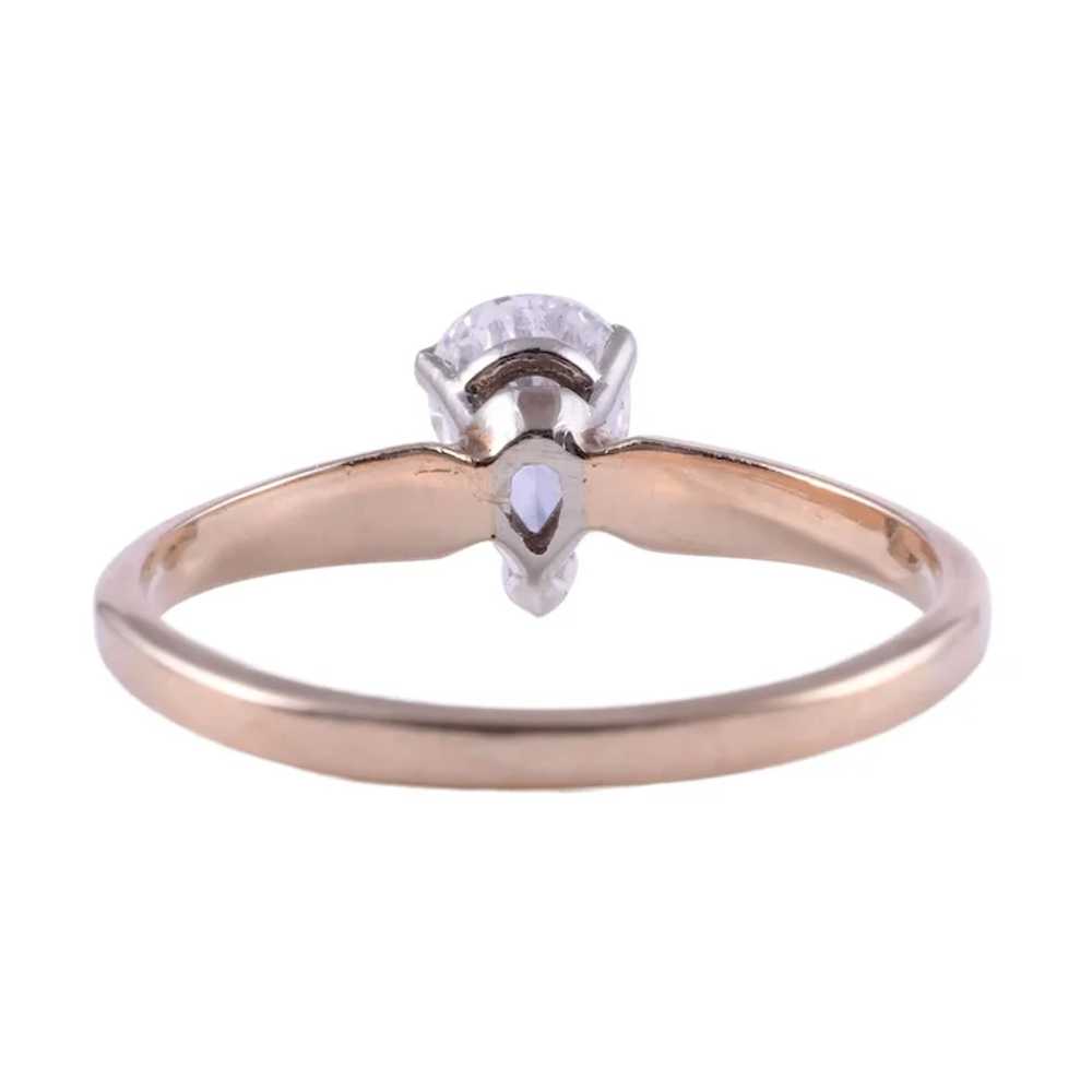 Pear Diamond Solitaire Engagement Ring - image 3