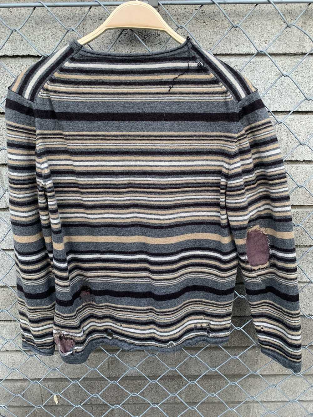 Japanese Brand Striped Repaired Long Sleeve - image 2
