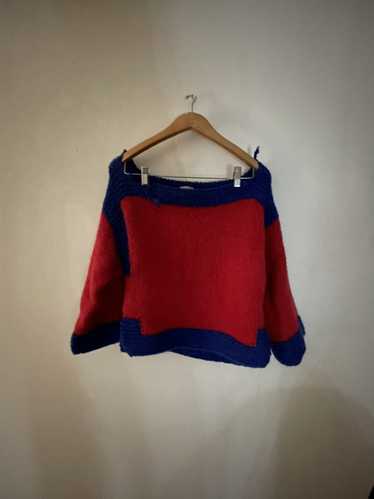 Streetwear × Vintage vtg distressed french sweater