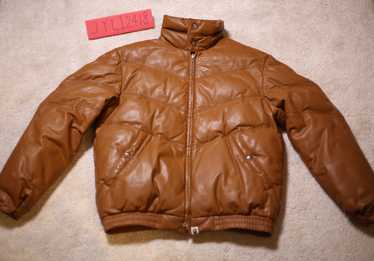 Bape Bape Leather Classic Down Jacket Takuya Kimu… - image 1