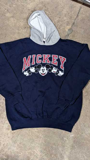 Disney Vintage 1990s Mickey mouse 3 headed hooded 