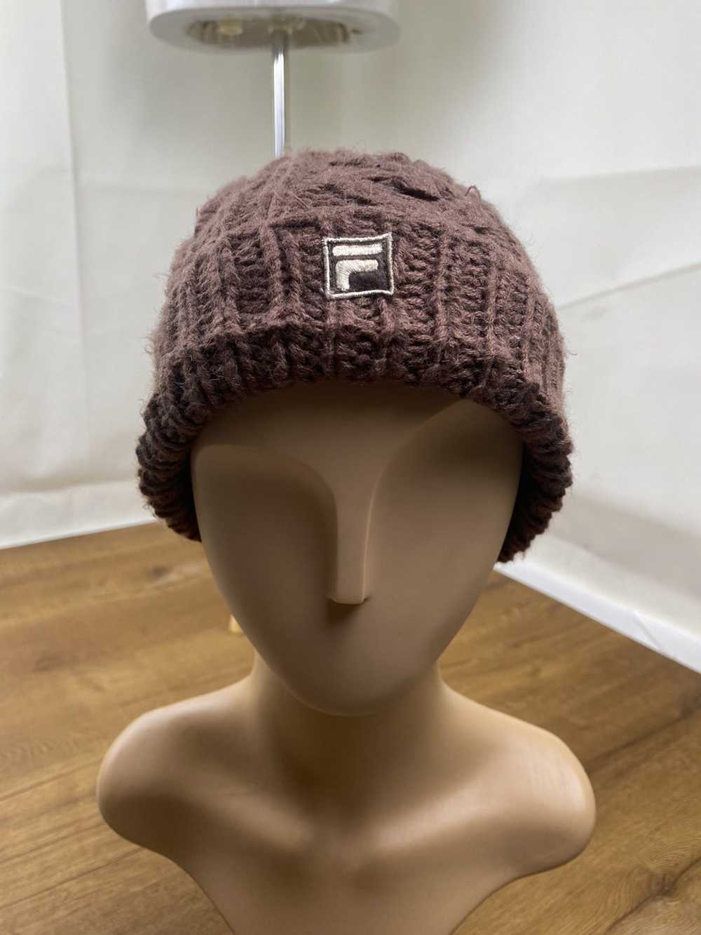 Fila × Winter Session Vintage Brown Fila Knitted … - image 1