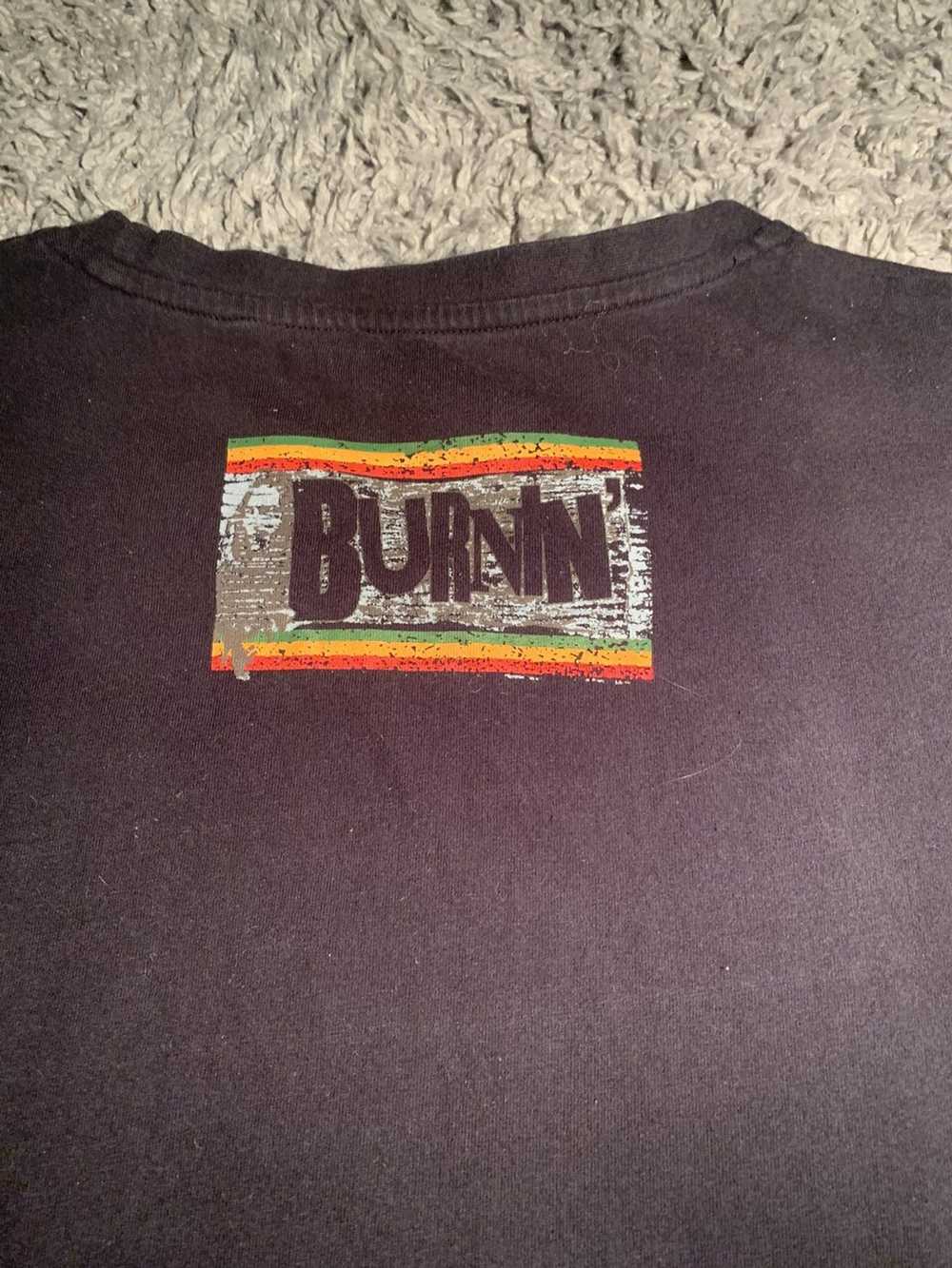 Bob Marley × Vintage Burnin’ embroidered patch tee - image 6