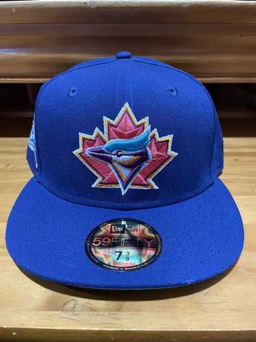 New Era Blue MLB Toronto Blue Jays Fitted Hat Size Medium Large Winter Flap