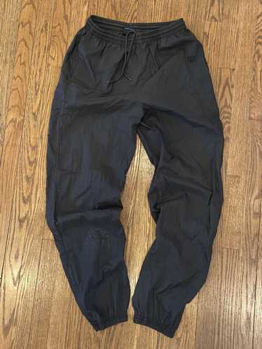 Vintage Nike Pants Mens 1X Black Turquoise Big Swoosh Nylon Cuffed Jogger  NWT 