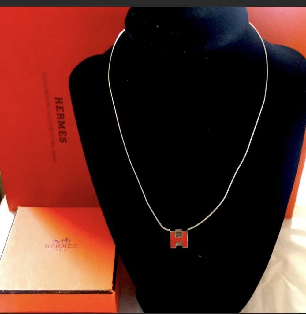 Hermes Hermes H cube necklace - image 1