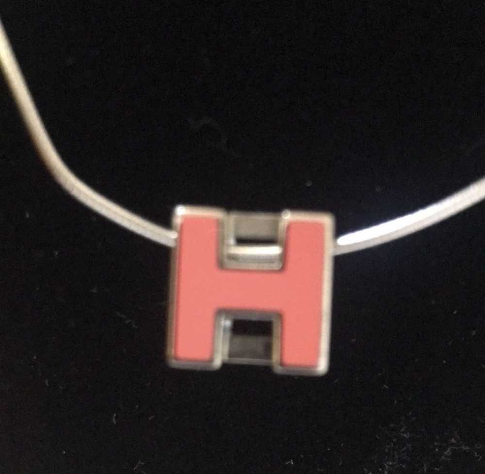 Hermes Hermes H cube necklace - image 3