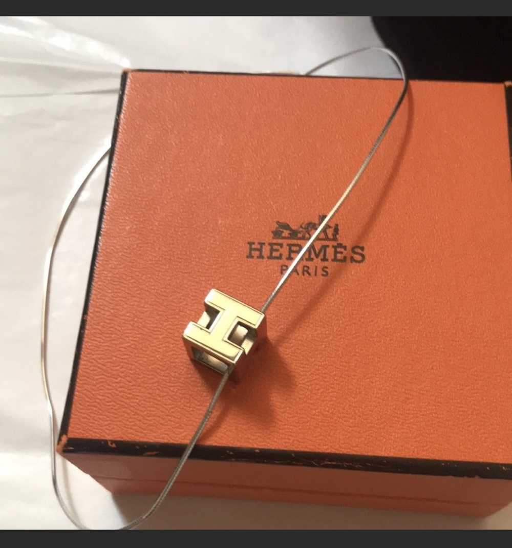 Hermes Hermes H cube necklace - image 7