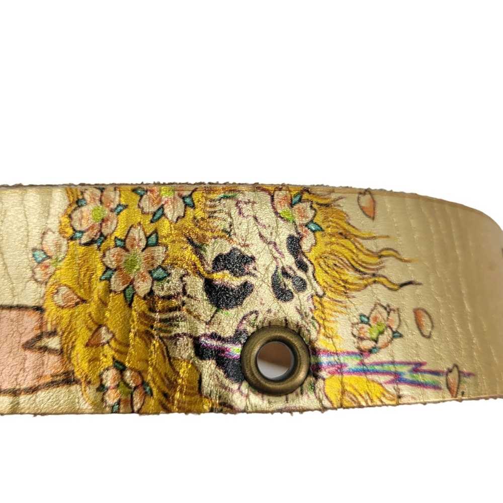 Ed Hardy Ed Hardy Belt Leather Metallic Gold Chai… - image 7