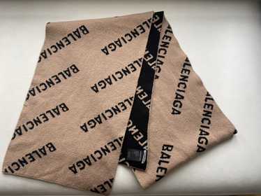 Balenciaga Balenciaga Virgin Wool Logo Scarf - image 1