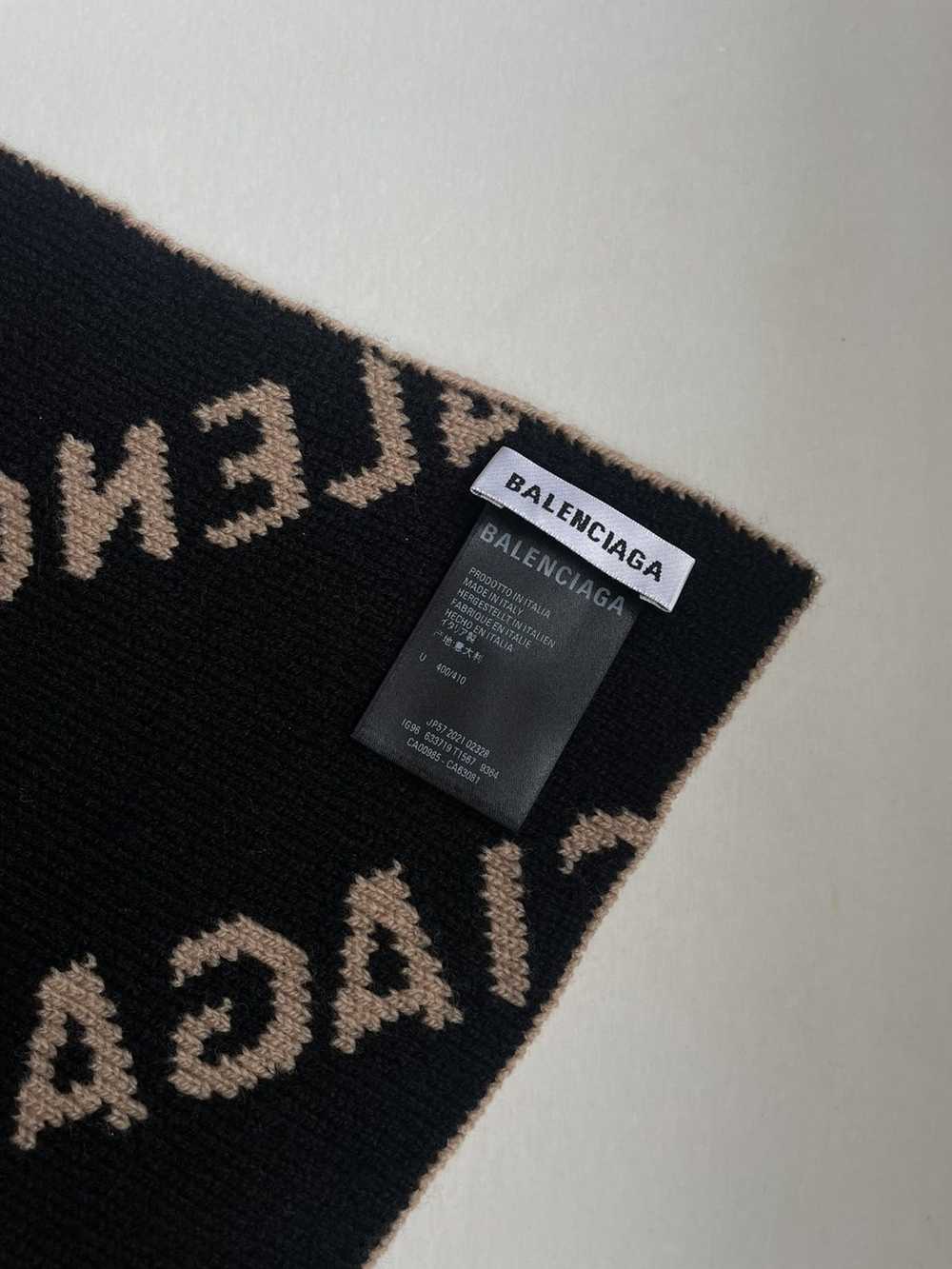 Balenciaga Balenciaga Virgin Wool Logo Scarf - image 2