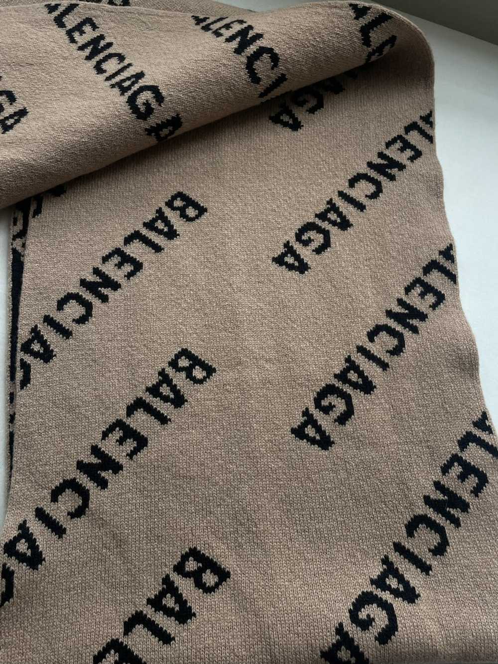 Balenciaga Balenciaga Virgin Wool Logo Scarf - image 4