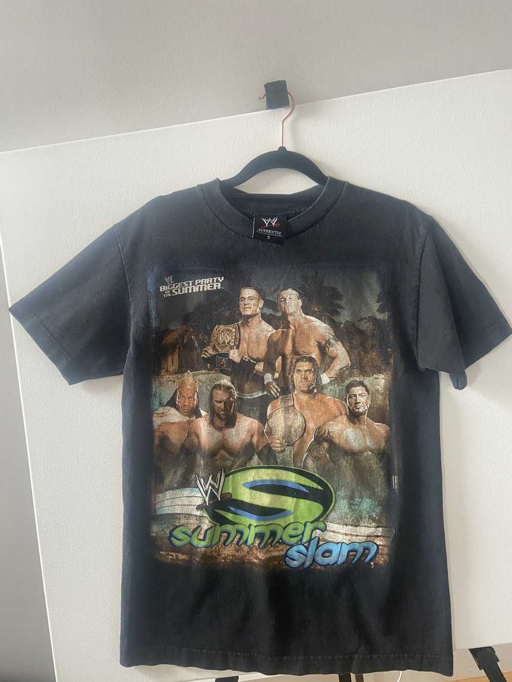 Vintage × Wwe × Wwf Vintage Summer Slam tee in bl… - image 1