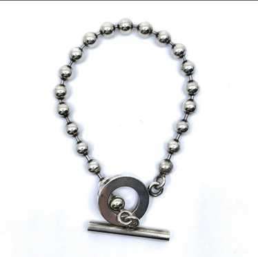 Gucci Gucci Sterling Silver Boule Beaded Toggle B… - image 1