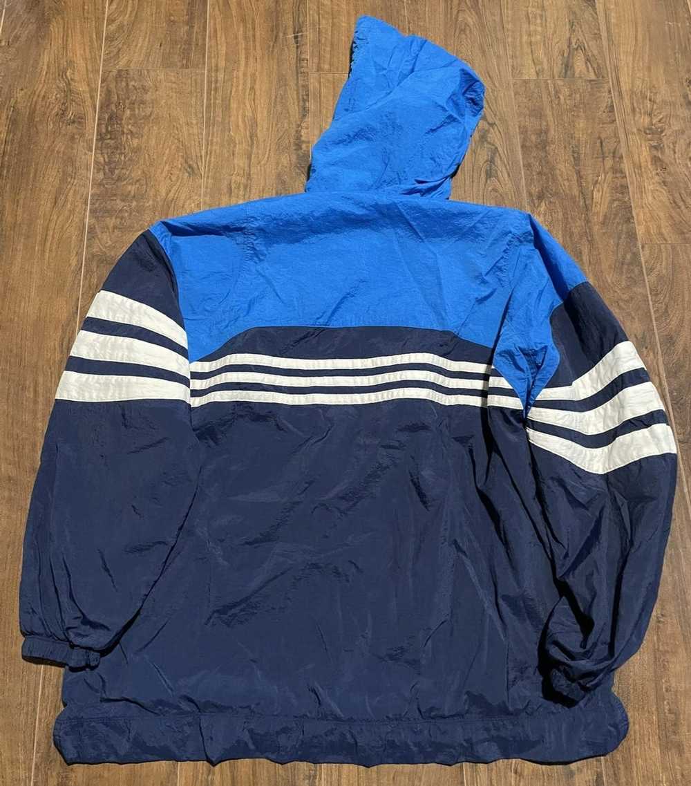 Adidas × Vintage 90s Adidas Lined Hooded Stripe Q… - image 4