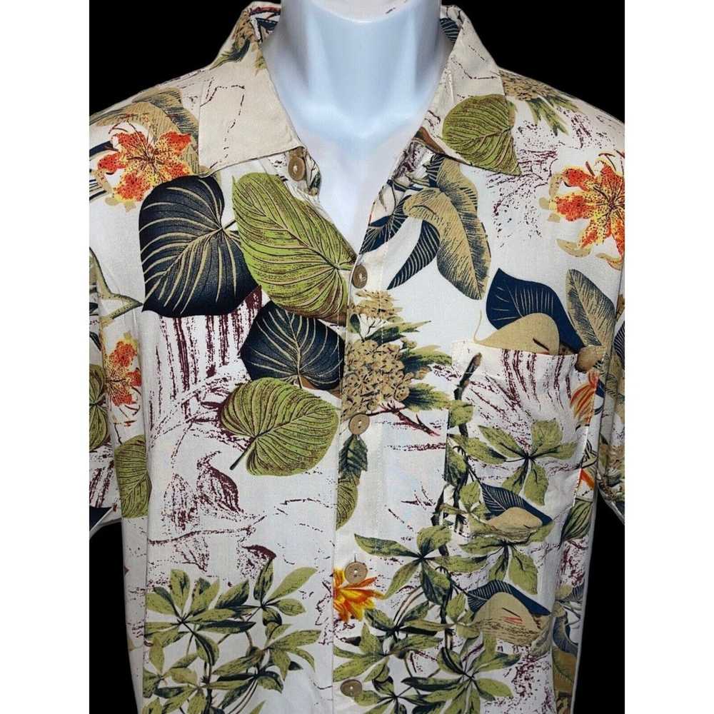 Vintage Men's Princess Cruises Floral Leaves Hawa… - image 4