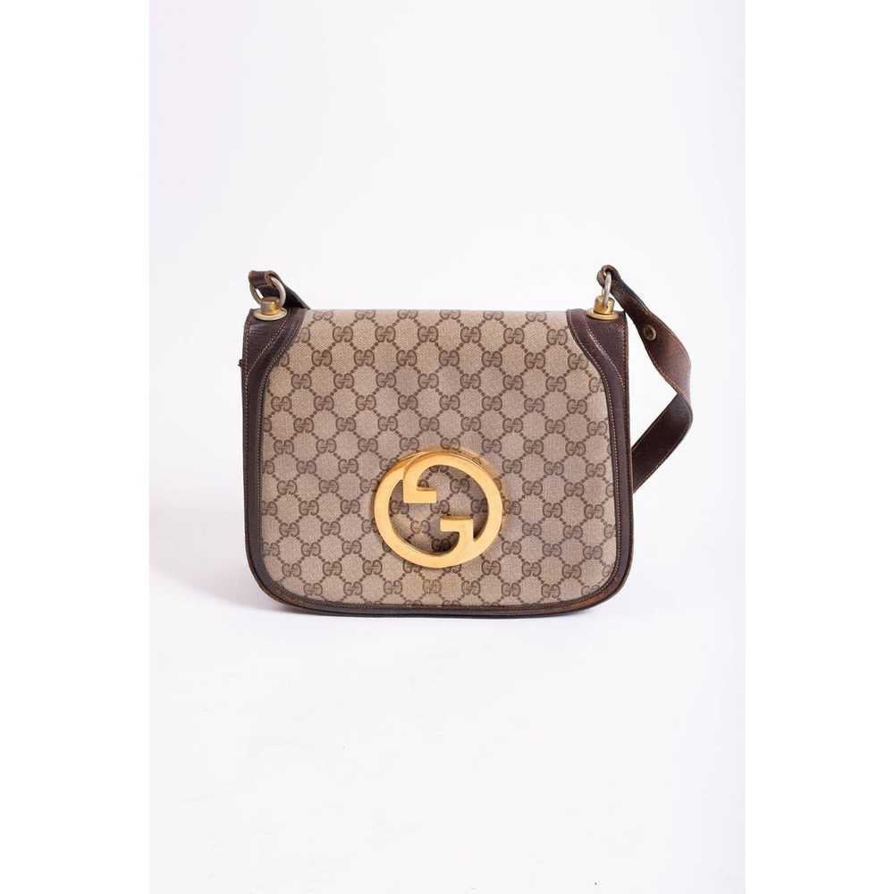 Gucci Rare 1970s GUCCI Monogram Blondie Bag in Br… - image 3