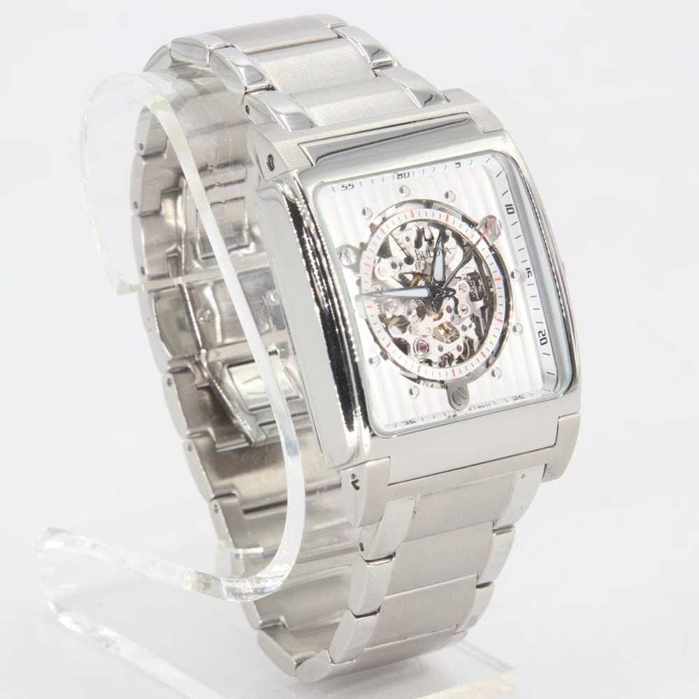 Bulova Chrome Silver Men's White Dial C877602 Wat… - image 2