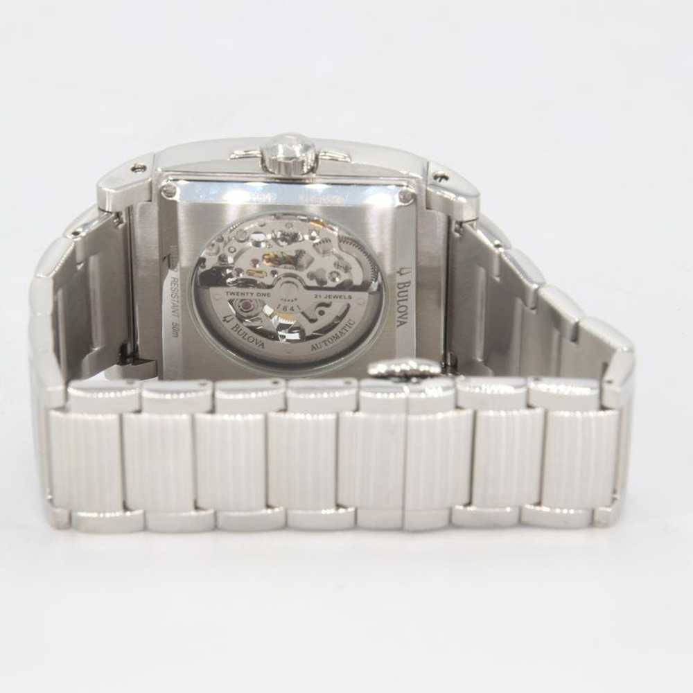 Bulova Chrome Silver Men's White Dial C877602 Wat… - image 7