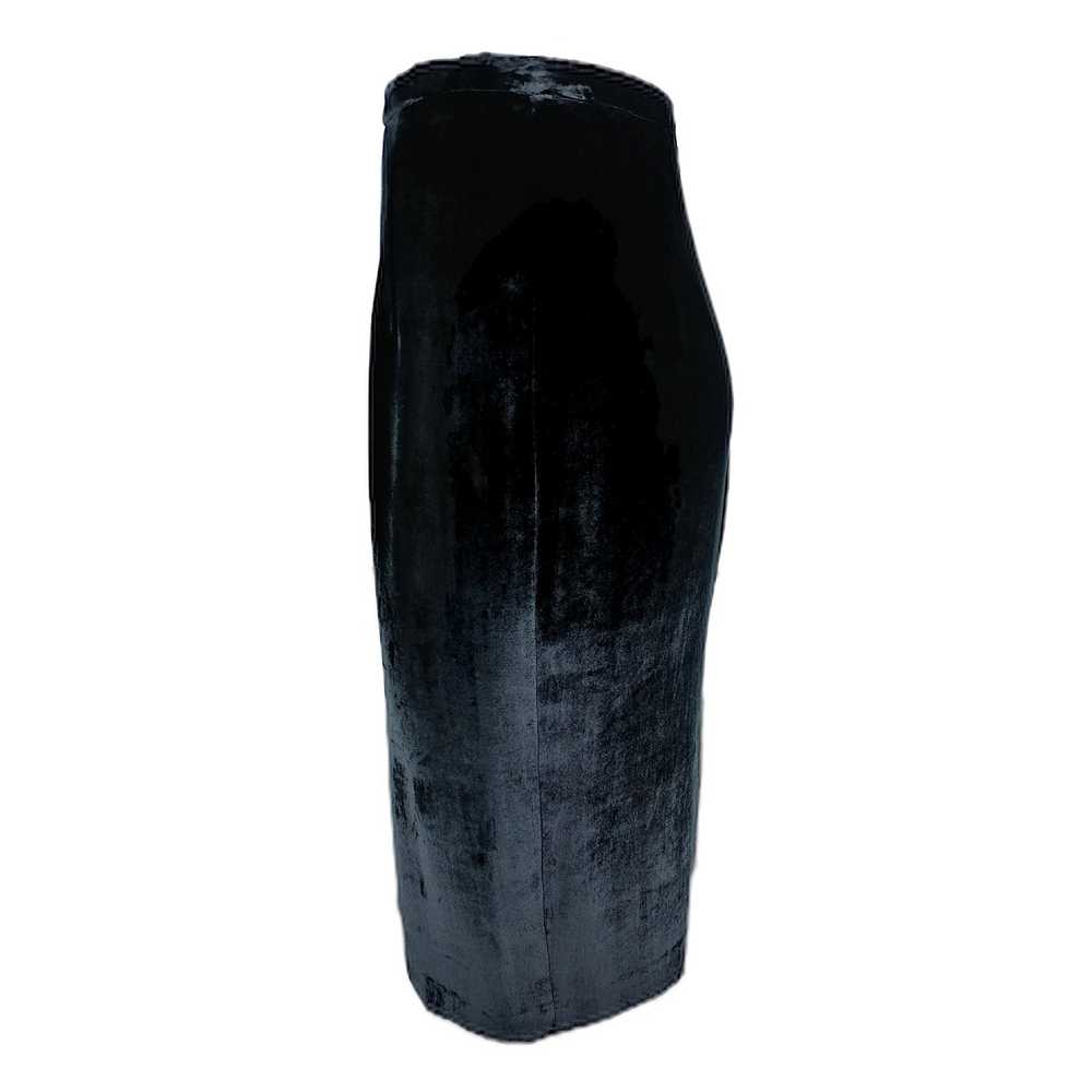 Krizia Uomo KRIZIA – 90s Vintage Black Silk Velve… - image 2