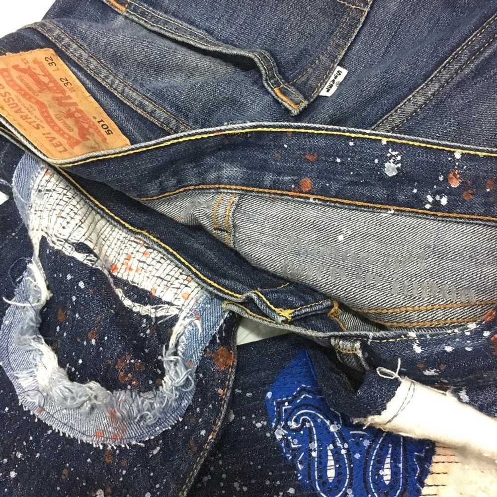 Art × Custom × Levi's RARE! Patchwork and Painted… - image 11