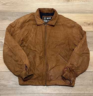 Leather Jacket × Vintage Vintage U2 Wear Me Out L… - image 1