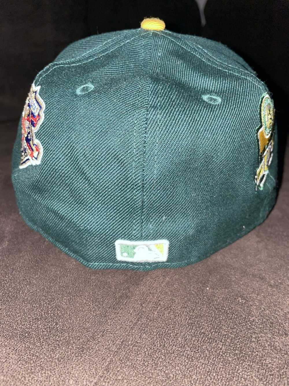 Oakland Oaks ABA Snap Back Hat Cap Green Yellow New Era 59Fifty Retro  Throwback