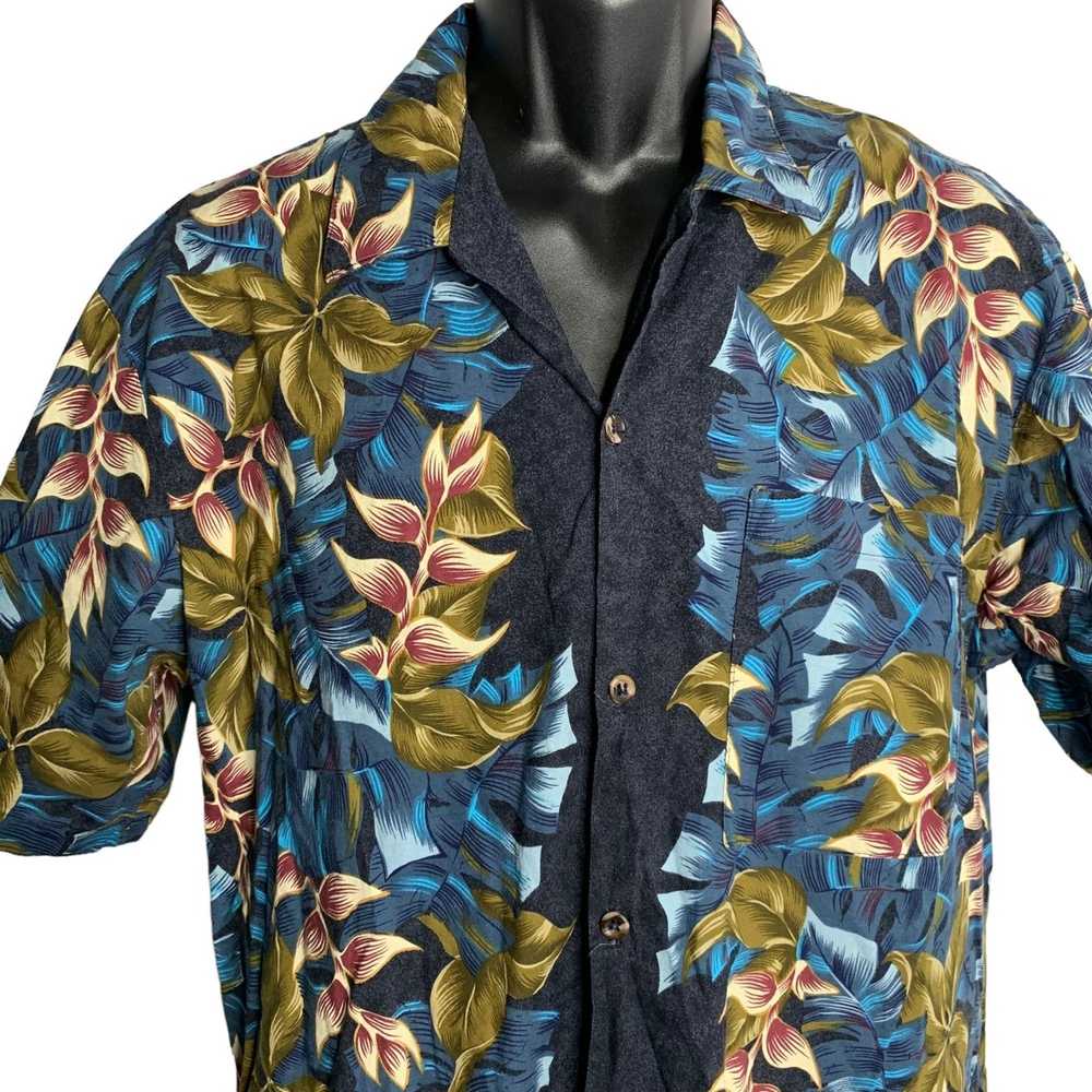 Hawaii Blues Vintage 90s Button Up Hawaiian Shirt… - image 2