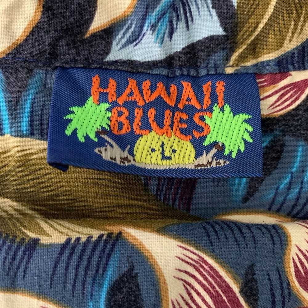 Hawaii Blues Vintage 90s Button Up Hawaiian Shirt… - image 6
