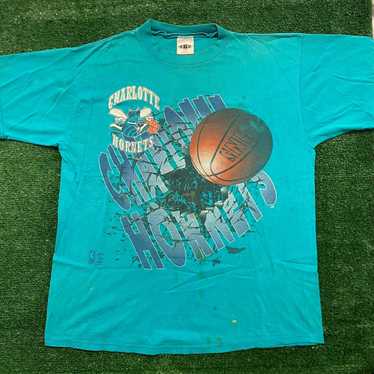 Vintage 90s Charlotte Hornets Larry Johnson NBA Basketball 