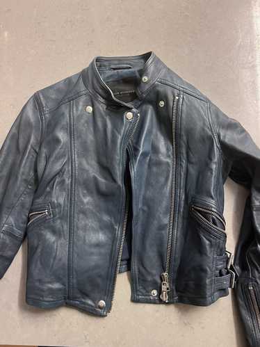 Club Monaco Navy leather jacket (Club Monaco)