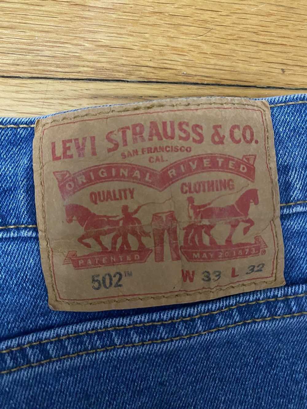 Levi's Levi’s 502 Medium Wash Denim Jeans Taper 3… - image 3