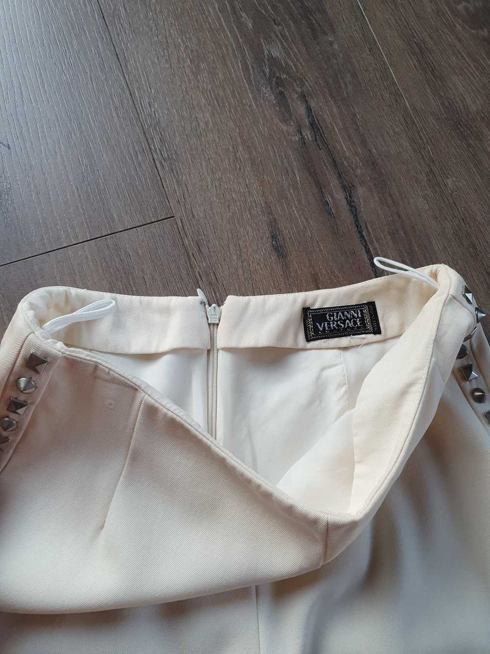 Gianni Versace Gianni Versace beige vintage pants… - image 3