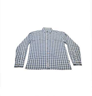 Patagonia Mens Patagonia plaid organic cotton lon… - image 1