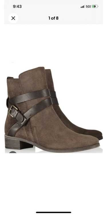 See by Chloe Ankle Wrap Suede Bootie